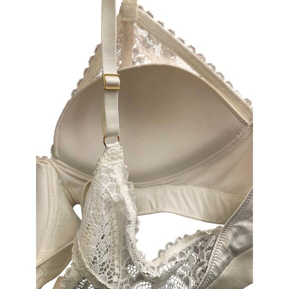 NWT Aerie Real Power Wireless Push Up Paisley Lace Bra Size 36C in Soft Muslin - Picture 10 of 11